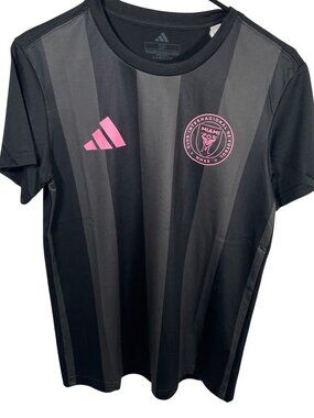 New Adidas Inter Miami Messi #10 Jersey Womens Small Black Pink MLS Soccer NWT